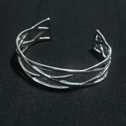 Silver Plated Celtic Knot Cuff Bracelet