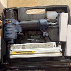 New- Campbell Hausfeld pneumatic 2-inch 2-in-1 brad nailer and stapler, model SB504099AV.