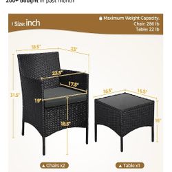 New Wicker Patio Set