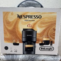 Nespresso Vertuo Pop by De'Longhi Coffee and Espresso Maker with Coffee Tasting Set, Black