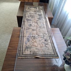 Vintage Woven Tapestry Table Runner