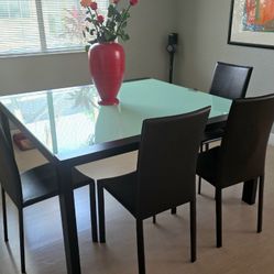 MOVE OUT SALE!! Modern  Square Dining Table (chairs already Sold)