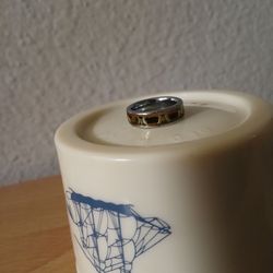 Amber Silver Tone Butterfly Band