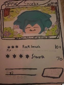 Handmade snorlax painting
