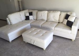 New And Used White Leather Couch For Sale In Seattle Wa Offerup