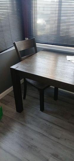 Wood table and chair in good condition