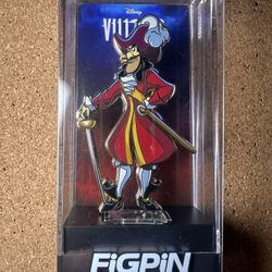 Figpin Disney Villains Captain Hook Enamel Pin #950 Peter Pan Brand New