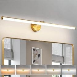 7044: New KAISITE Modern Bathroom Light - 39 Inch Dimmable 5CCT LED Vanity Light Bar for Restroom 