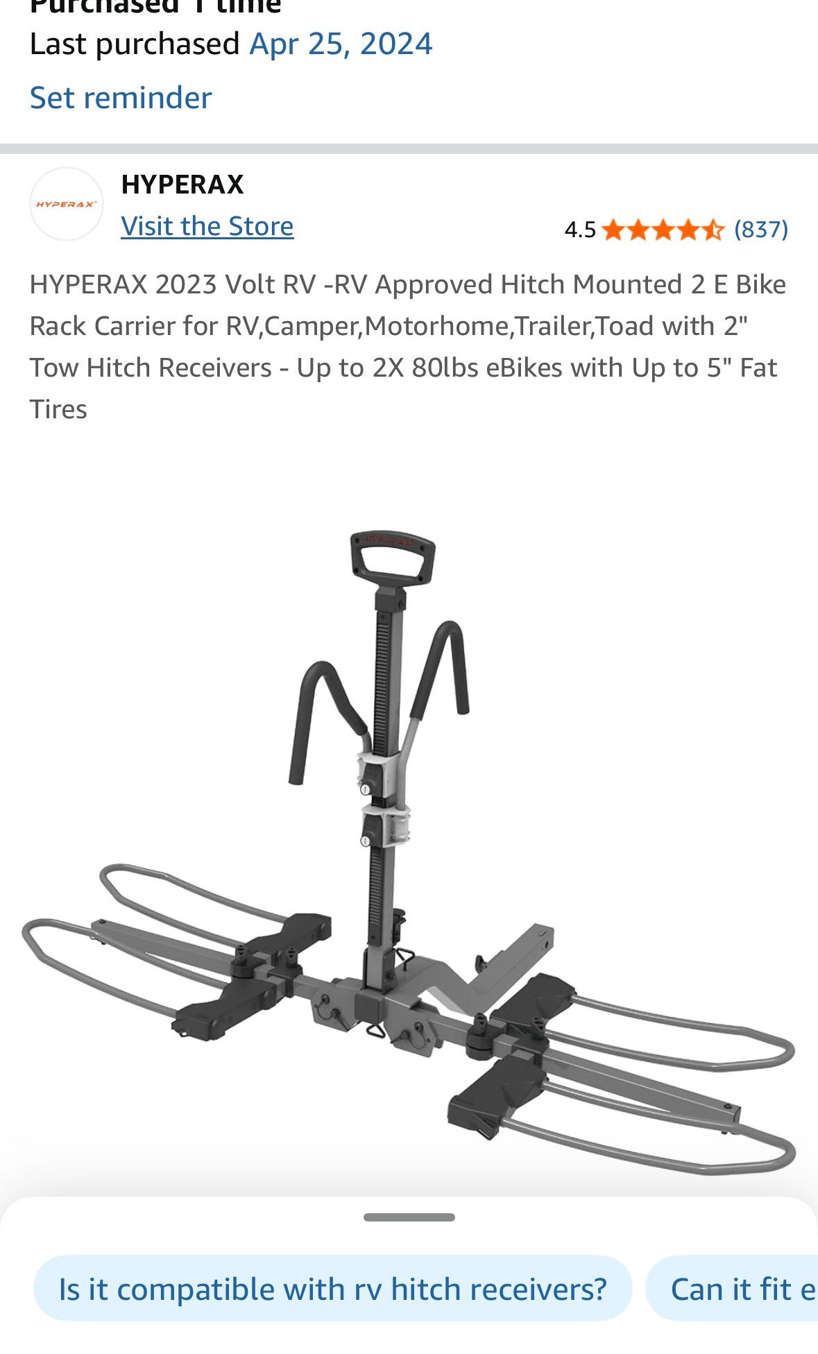 E Bike Rack Carrier