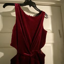 Velvet Burgundy Dress