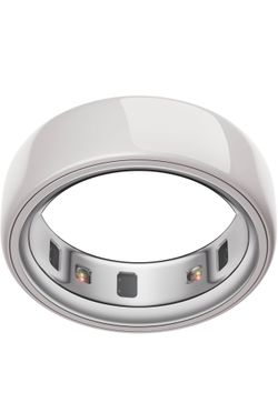 Oura ring 4. ceramic-cloud size 6