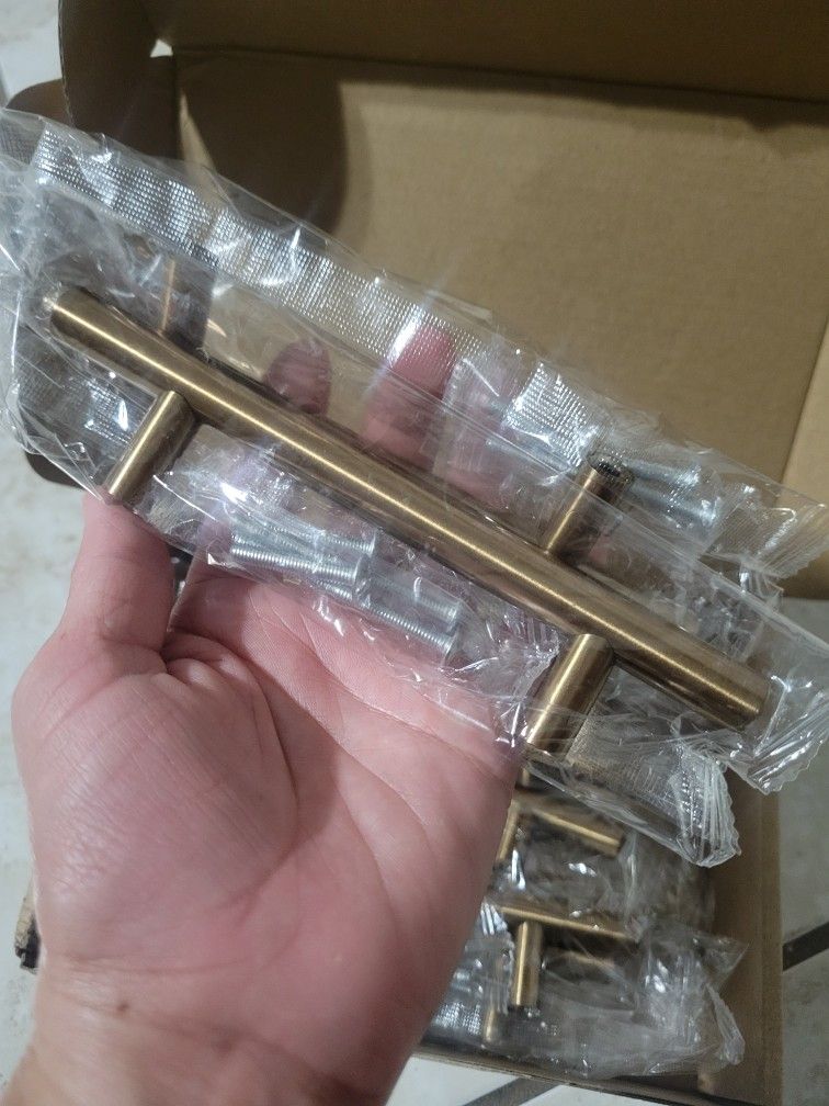 Pack Champagne Bronze Cabinet Pulls - Premium Stainless Steel Drawer Handles With Brushed Finish For Kitchen Bathroom Bedroom Furniture r