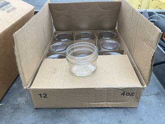 Round Glass Jars W/ Sealing Lids (4 oz./12 Per Case) $6 ea. read post