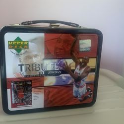 1998 Tribute To Michael Jordan Upper Deck Lunch  Box With Unopened Cards