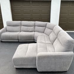 🛋️ Sectional Couch/Sofa - Recliner - Fabric - Gray - Delivery Available 🚛