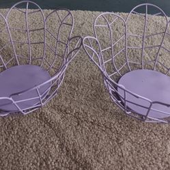 Lavender Wire Baskets