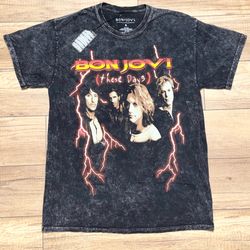 Bon Jovi These Days 1995 Official Tour Reprint Acid Wash Graphic T Shirt Adult S
