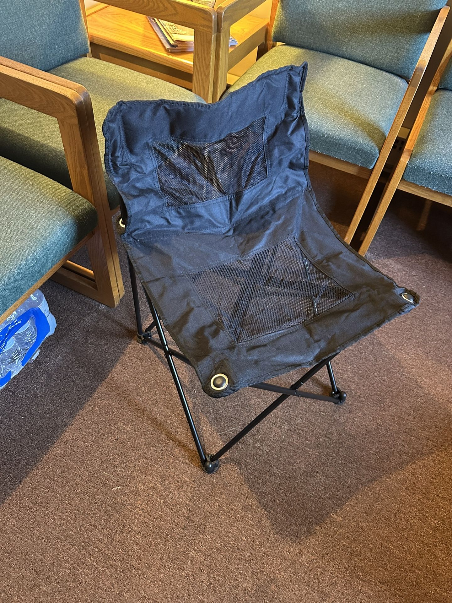 Blue Max Saddle Travel Folding Chair