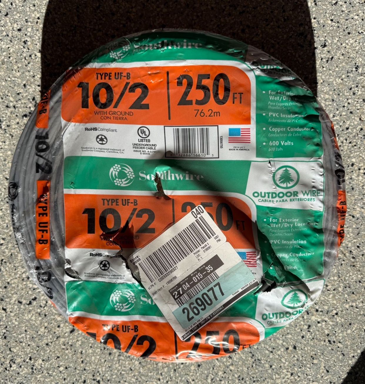 Romex 10/2 Wire