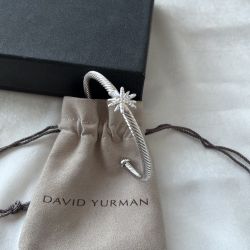 David Yurman Starburst Bracelet In Sterling Silver And Diamonds

