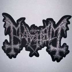 MAYHEM BLACK METAL EMBROIDERED PATCH