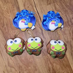 Set of 5 Yu-Gi-Oh x Hello Kitty Tuxedo Sam Obelisk The Tormentor & Keroppi Kurib