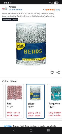 Mardi Gras Bead Necklaces And Wigs