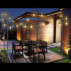 4 Pieces — 9 Feet Tall String Light Poles
