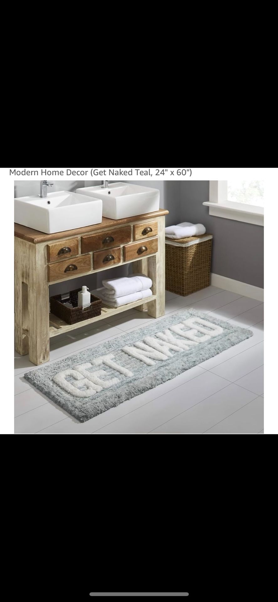 Bathroom Rug. Why Not?