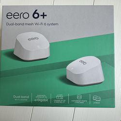 Eero 6+ Plus Router Mesh Wi-Fi 6 System 2-pack