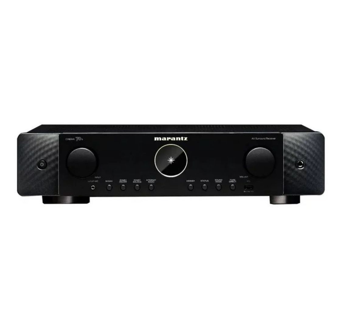 Marantz Cinema 70s 7.2-channel slimline home theater receiver with Dolby Atmos®, Bluetooth®, Apple® AirPlay® 2, and Amazon Alexa compatibility