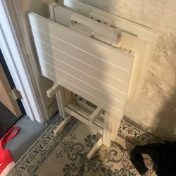 White TV Trays
