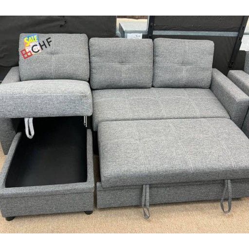 Sectional Sleeper Sofa With Storage Chaise And Pull Out Bed // Limited Time Offer