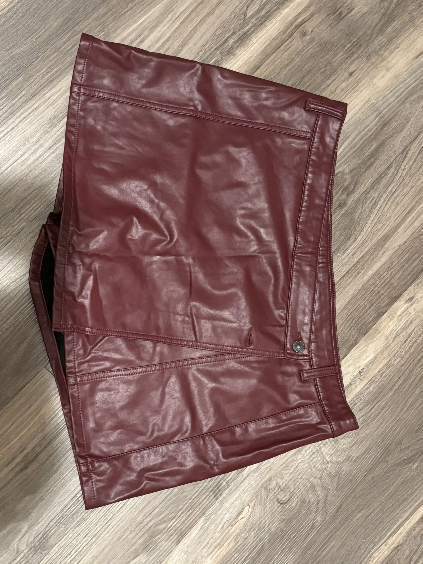 Leather Skort