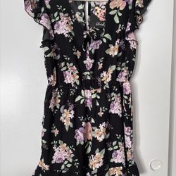 Woman Flower Romper NEW 