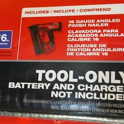 Milwaukee new 16ga Finish nailer 18M fuel