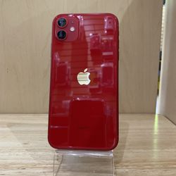 I Phone 11 64GB Red Factory Unlocked Used Like New