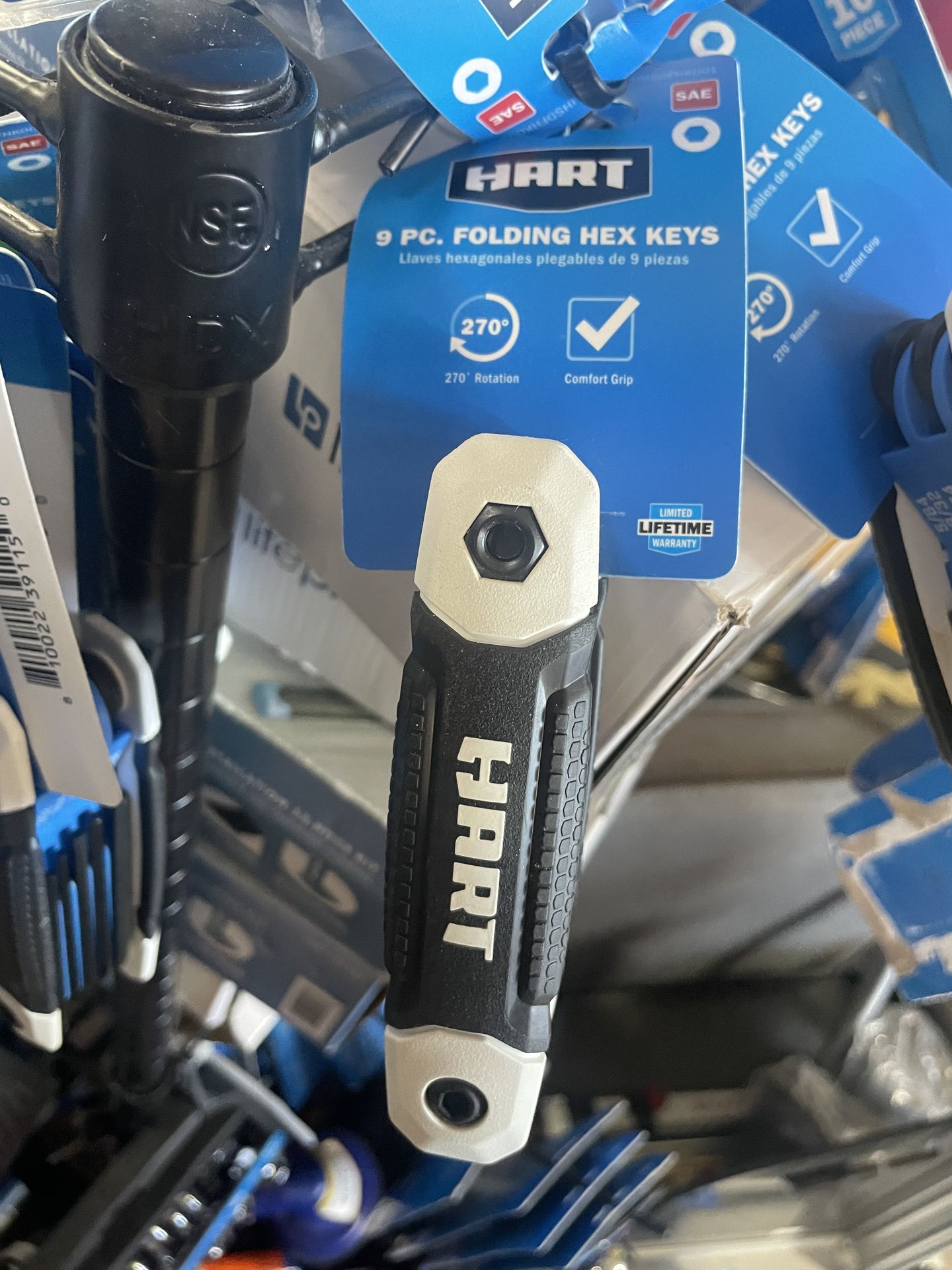 HART 9-Piece Folding Hex Keys