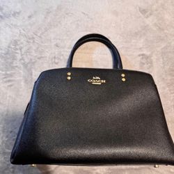 Black Coach bag (with crossbody strap) (like new)