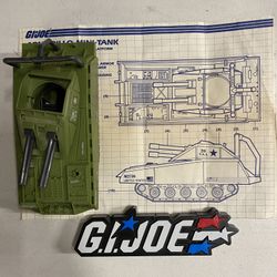 GI JOE ARMADILLO TANK VINTAGE 80s 1984 VEHICLE 