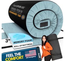 Memory Foam Camping Mattress Twin