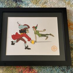 Peter Pan & Captain Hook - Walt Disney Movie Serigraph Cel