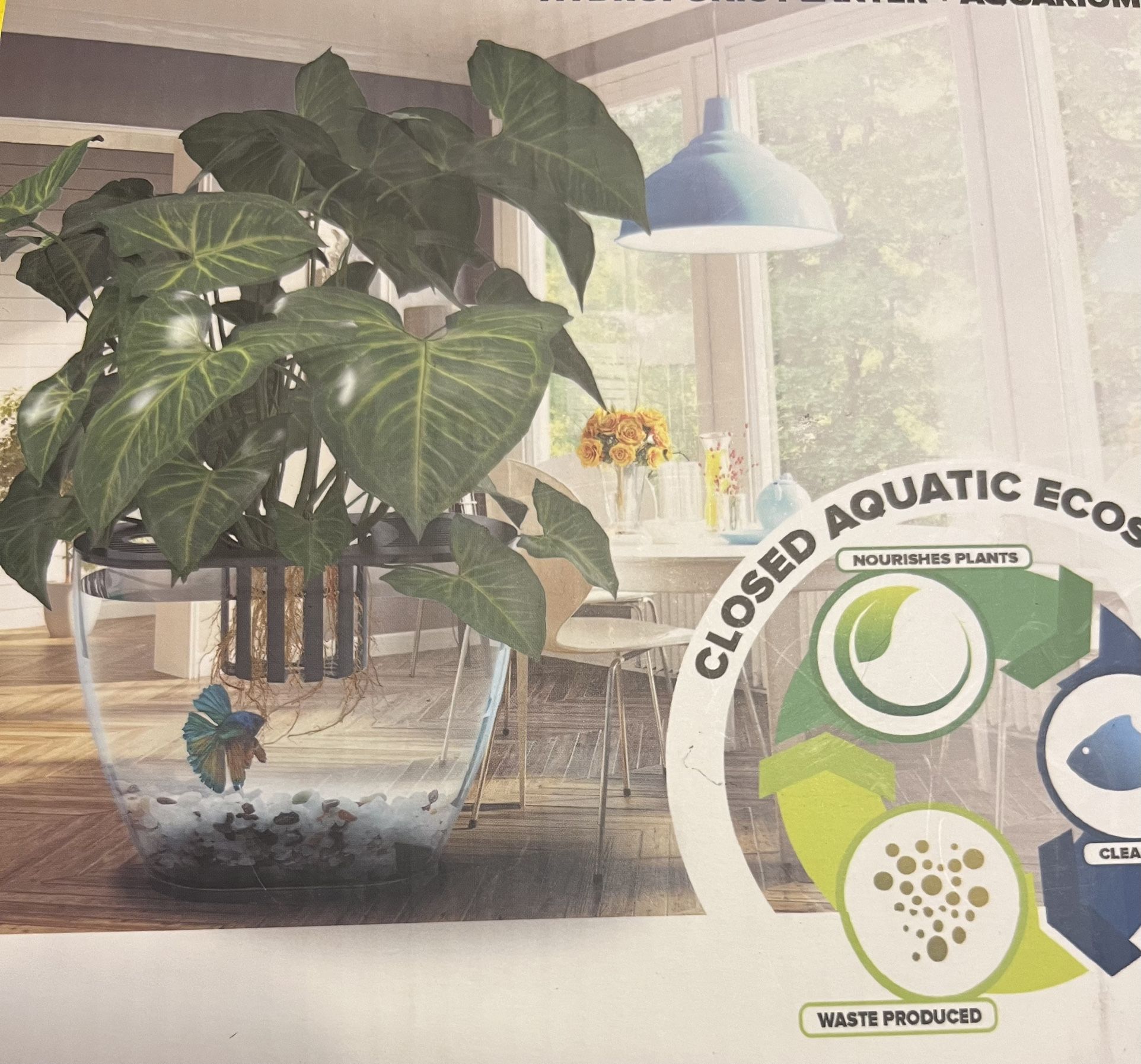 Hydroquarium Hydroponic Planter Aquarium (pls Read Description Below)