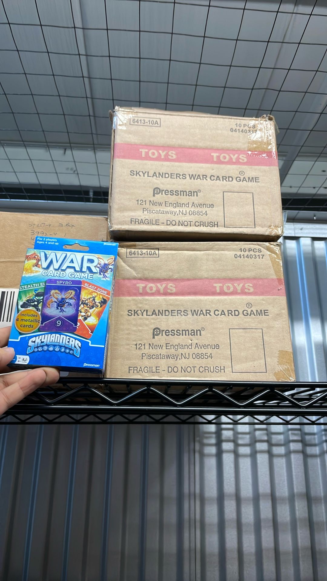 Skylanders War Card Game 4 Metallic Cards Pressman Family Spyro 2013