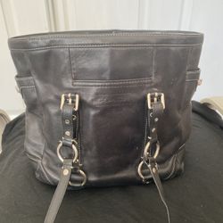Vintage Leather Coach Bag