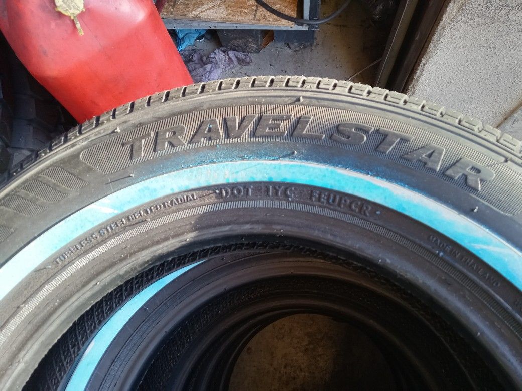 Lowrider Tires 155x80x13 White Wall