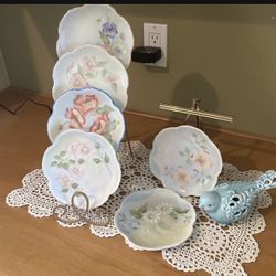 Set Of 6 Antique Display Plates