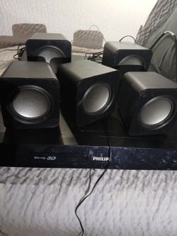 Philips Surround Sound Home RECIEVER  N SPEAKERS