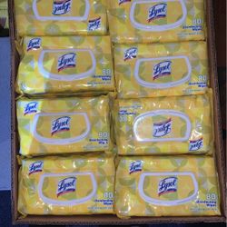 Lysol Wipes Box For 12$