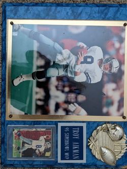 Troy Aikman 93 Super Bowl MVP Photo And Trading Card With Certificate Of Authenticity